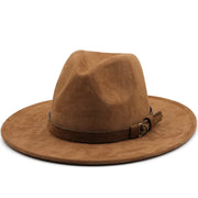 Natural Panama Soft Shaped Suede jazz Hat