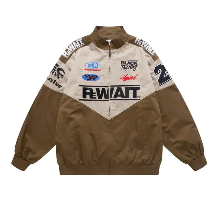 new American retro high street motorcycle jacket