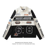new American retro high street motorcycle jacket