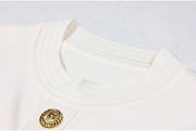 European High-Quality Knitted A-Line Slim Dress