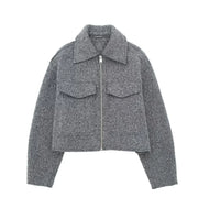 Luxury Will Vintage Lapel Neck Long Sleeve Jacket