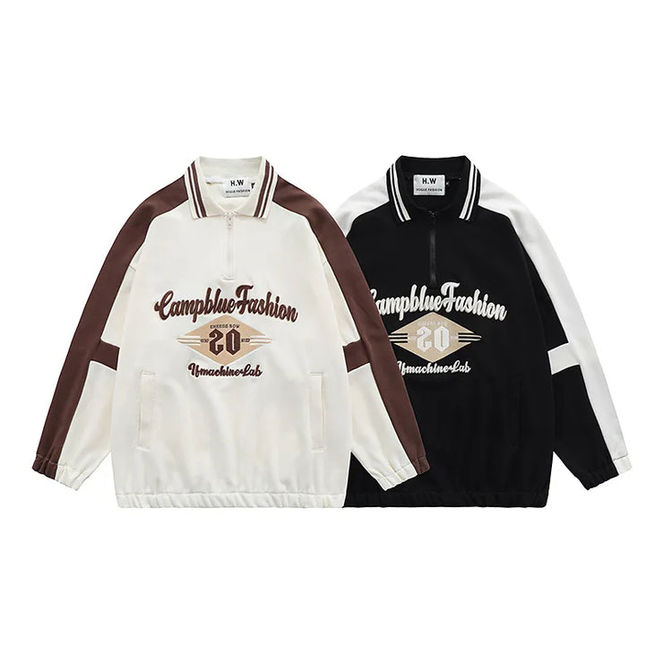 Men luxurious  Embroidery pullover sweatshirt