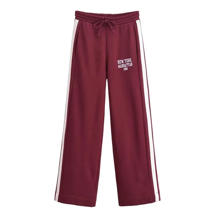 Women's Stand Collar Flannel sports set
