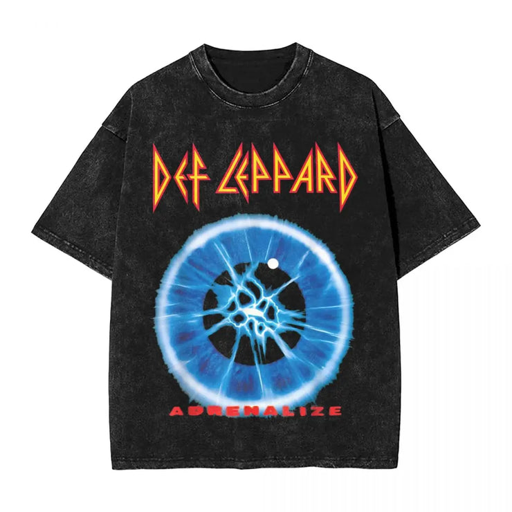 Heavy Metal Leparded Music T Shirt