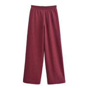 Women's Stand Collar Flannel sports set