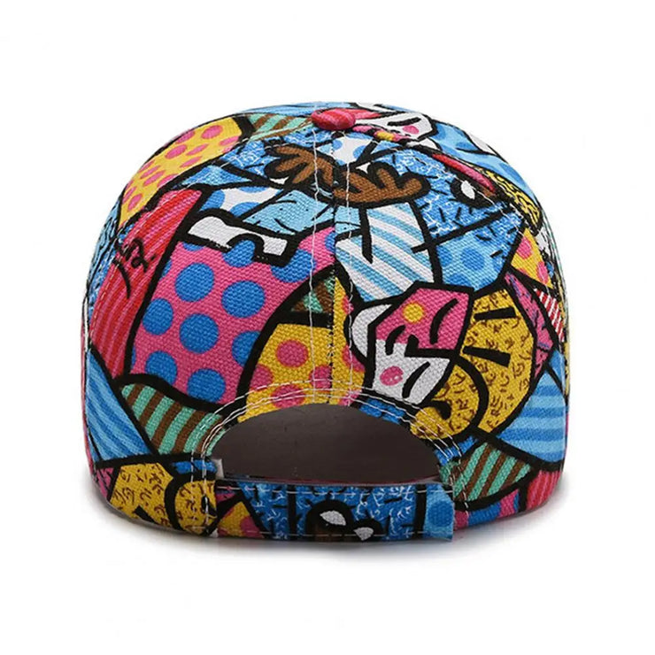 Fashion Graffiti printing cotton Shade Hiking cap