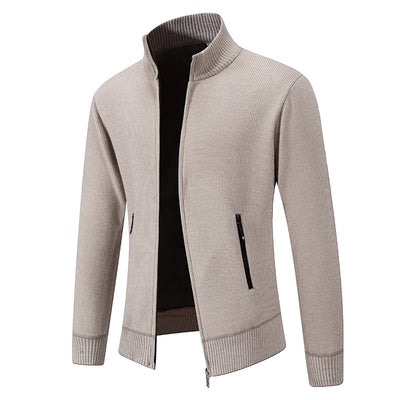 Winter Casual Slim Zipper Cardigans Knitting Jacket