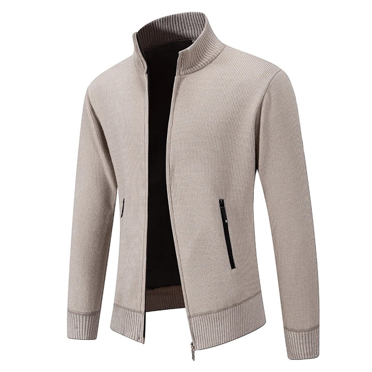 Winter Casual Slim Zipper Cardigans Knitting Jacket