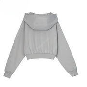 Grey Kawaii Mori Girl Versatile Sports Leisure