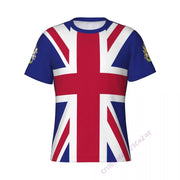 UNITED KINGDOM FLAG 3D RUNNING T-SHIRT FOR MEN