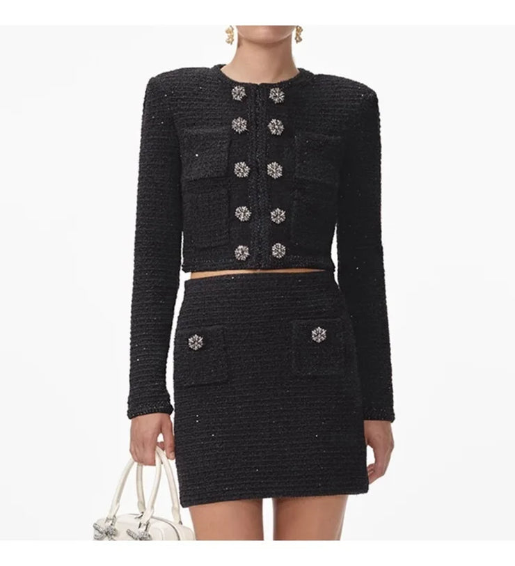 Luxury Knitting Cardigans Set
