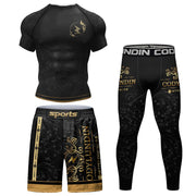 Printed Jiu Jitsu Rashguard Compression Boxing Tracksuit
