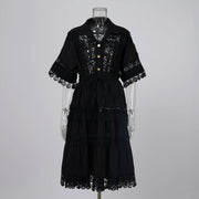 EMBROIDERY TWO PIECES SET OF SUMMMER SUIT FOR WOMEN