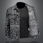 COWBOY OVERSIZED BUTTON BRANDED DENIM COAT