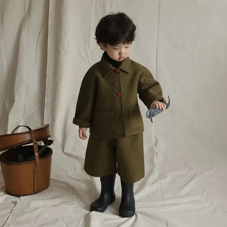 RETRO CLASSIC KOREAN STYLE TWO PIECE CHILDREN'S WEAR