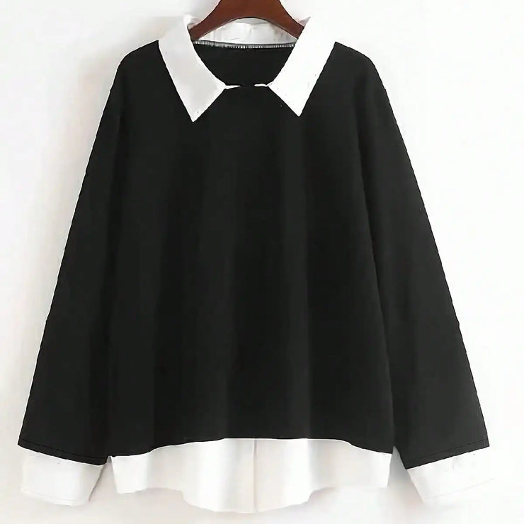 WOMEN'S FASHIONABLE LONG SLEEVE COLLARED SHIRT