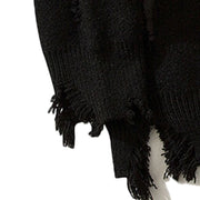 SKULL PSTTERN KNOITTED PULLOVER BREATHABLE LONFG SLEEVE