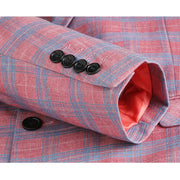 luxury Men's Striped Plaid suit (Jacket +Pants+ Vest)