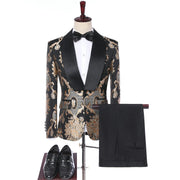 Men's  Single Breasted Shawl Lapel Wedding Tuxedo suit
