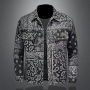 COWBOY OVERSIZED BUTTON BRANDED DENIM COAT