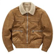 Velvet Thickening Fashion Multi-pockets Cargo Coat