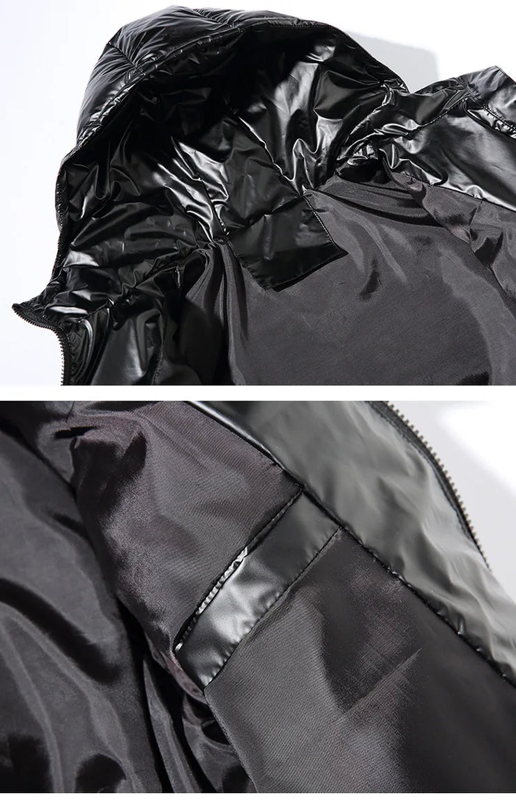 Women's Puffer Fashion Glossy Loose Thicken waterproof jacket