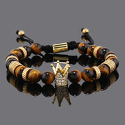 Luxury Natural Stone Beads Stainless Steel