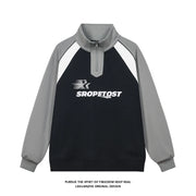 Men's High Street Half Zip Stand Up Sweatshirt