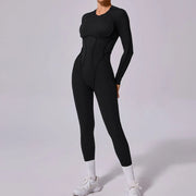 Backless Long-sleeved One-piece Jumpsuit