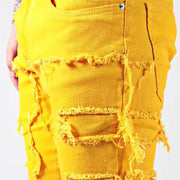 Vintage Punk Style Distressed Ankle Length Denim