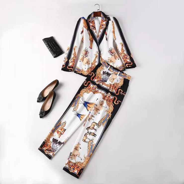 DESIGNER LONG SLEEVED SUIT FOR MEN / WOMWN