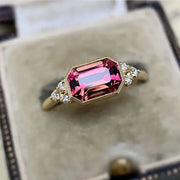 Luxury Bright Zirconia Delicate Gold Color Ring