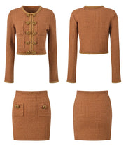 Luxury Knitting Cardigans Set
