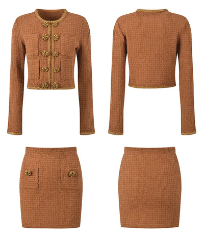 Luxury Knitting Cardigans Set