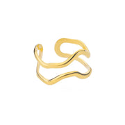 Luxury Double Bead Ball Ring  by DARK