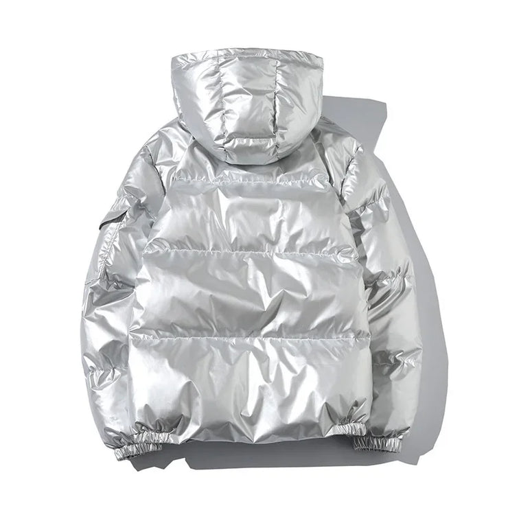 Women's Puffer Fashion Glossy Loose Thicken waterproof jacket