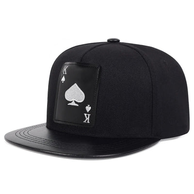 Hip Hop baseball Cap poker embroidery personalized Hat