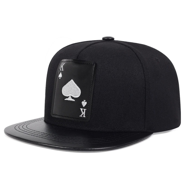 Hip Hop baseball Cap poker embroidery personalized Hat