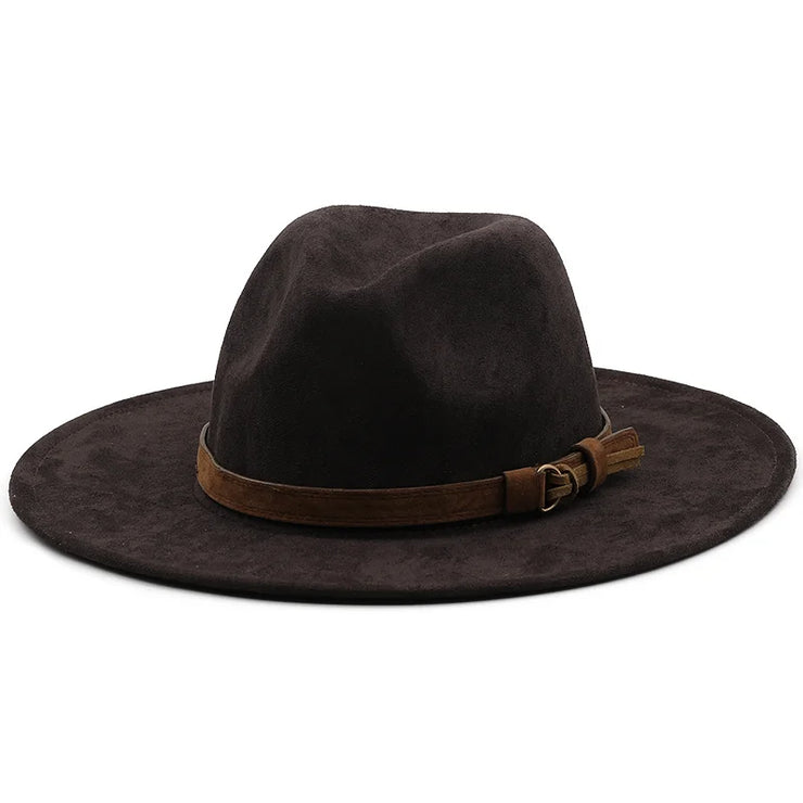 Natural Panama Soft Shaped Suede jazz Hat