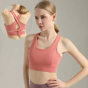 WOMENS SOLID ATHLETIC YOGA CROP TOP