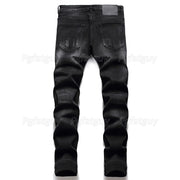 streetwear Black Skull Embroidered two Piece Men's Sets