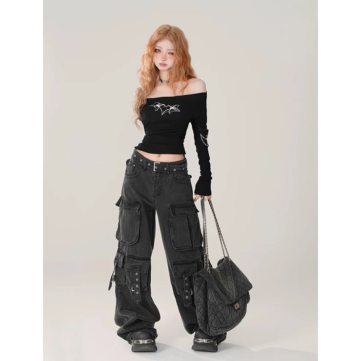 Vintage Y2k Japanese Streetwear Design Cargo