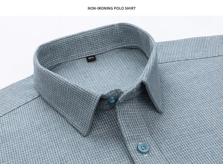 Luxury high-quality cotton houndstooth full shirts