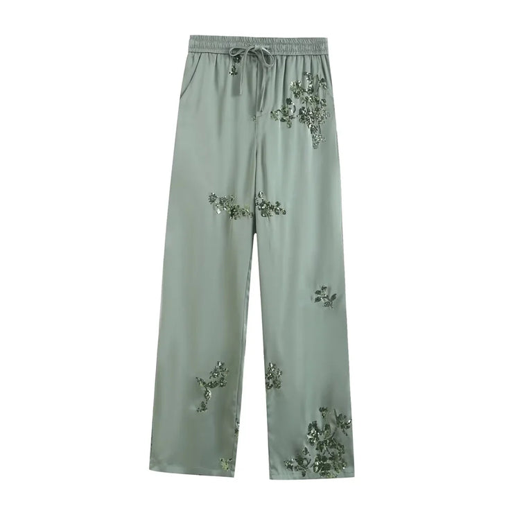 Long sleeved Heavy Industry Embroidered  Set