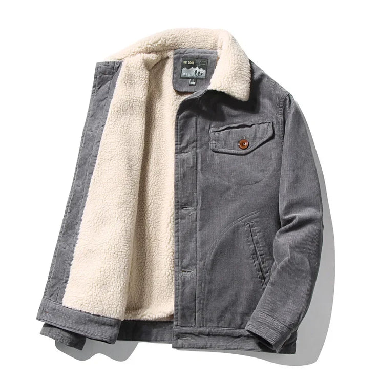 corduroy velvet casual cotton jacket