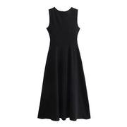Vintage Chic Casual Patchwork O-Neck Sleeveless