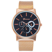 men's leisure belt quartz luminous watch