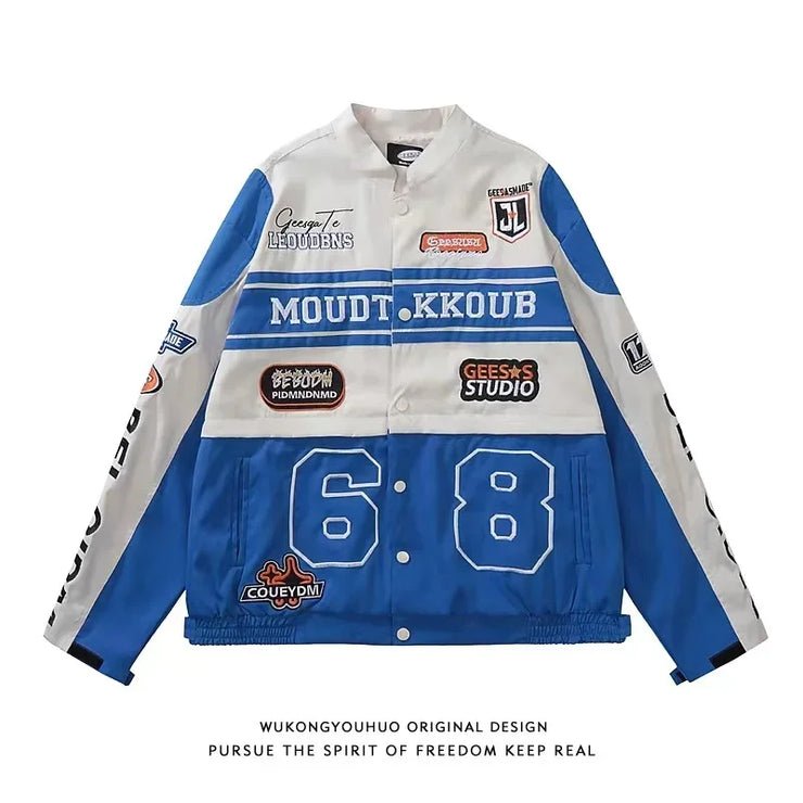 new American retro high street motorcycle jacket