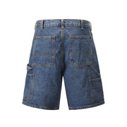 FOG DRIFT SUMMER SIMPLE  CASUAL LOOSE ZIPPER SOLID SHORT