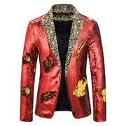 Gold Embroidered V-Neck party jacket